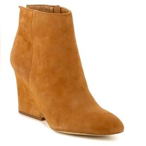 Sam Edelman | Wilson | Brown Suede ankle Boots with Wedge Heel | size 7.5